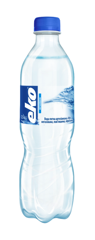 Вода питна ЕКО, артезіанська, негазована, 0,5л